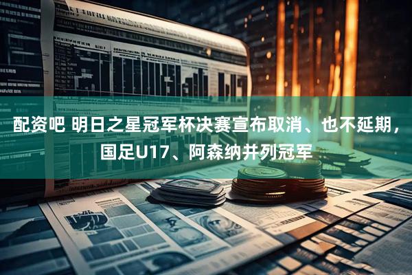配资吧 明日之星冠军杯决赛宣布取消、也不延期，国足U17、阿森纳并列冠军